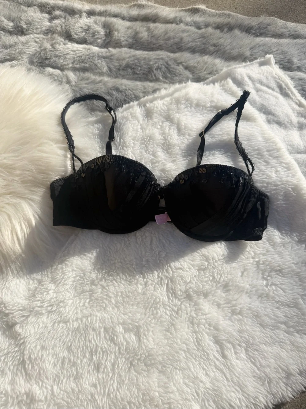 Victoria's Secret Black Lace Push-Up Bra
